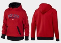 Boston Red Sox Pullover Hoodie Red Black