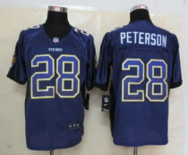 2013 NEW Nike Minnesota Vikings 28 Peterson Drift Fashion Purple Elite Jerseys