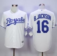 Kansas City Royals -16 Bo Jackson New White Cool Base Stitched MLB Jersey
