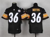Nike Pittsburgh Steelers #36 Jerome Bettis Black Team Color Men's Stitched NFL Elite Jersey