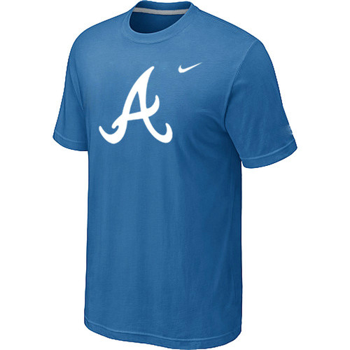 MLB Atlanta Braves Heathered Nike light Blue Blended T-Shirt