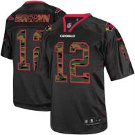 Nike Cardinals -12 John Brown Black Men's Stitched NFL Elite Camo Fashion Jersey