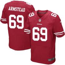 Nike San Francisco 49ers #69 Arik Armstead Red Team Color Men‘s Stitched NFL Elite Jersey