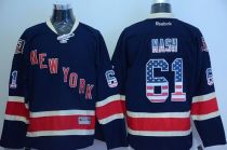 New York Rangers -61 Rick Nash Navy Blue USA Flag Fashion Stitched NHL Jersey
