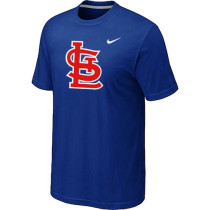 MLB St Louis Cardinals Heathered Blue Nike Blended T-Shirt