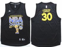 Golden State Warriors -30 Stephen Curry Black 2015 NBA Finals Champions Stitched NBA Jersey