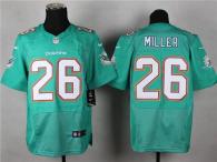 Nike Miami Dolphins #26 Lamar Miller Aqua Green Team Color Men's Stitched NFL New Elite Jersey