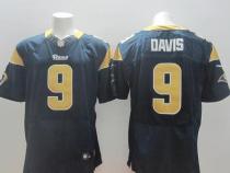 Nike St Louis Rams -9 Austin Davis Navy Blue Team Color Men's Stitched NFL Elite Jersey