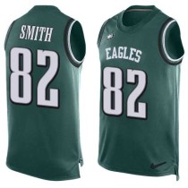 Nike Eagles -82 Torrey Smith Midnight Green Team Color Stitched NFL Limited Tank Top Jersey