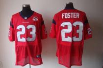Nike Houston Texans -23 Arian Foster Red Alternate With 10th Patch Mens Stitched NFL Elite Jersey