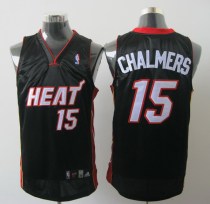 Miami Heat -15 Mario Chalmers Black Stitched NBA Jersey