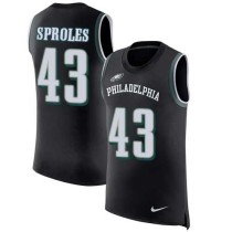 Nike Eagles -43 Darren Sproles Black Alternate Stitched NFL Limited Rush Tank Top Jersey