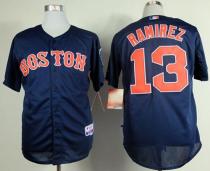 Boston Red Sox #13 Hanley Ramirez Dark Blue Cool Base Stitched MLB Jersey