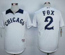 Chicago White sox -2 Nellie Fox White 1976 Turn Back The Clock Stitched MLB Jersey