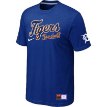 Detroit Tigers Blue Nike Short Sleeve Practice T-Shirt