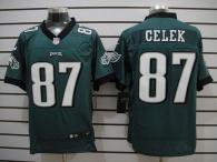 Nike Philadelphia Eagles #87 Brent Celek Midnight Green Team Color Men's Stitched NFL Elite Jersey