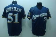 Milwaukee Brewers -51 Trevor Hoffman Stitched Blue MLB Jersey