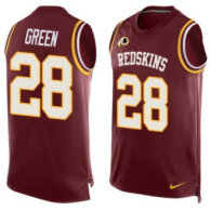 Nike Redskins -28 Darrell Green Burgundy Red Team Color Stitched NFL Limited Tank Top Jersey