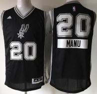 San Antonio Spurs -20 Manu Ginobili Black 2014-15 Christmas Day Stitched NBA Jersey