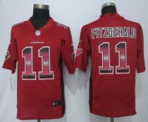 2015 New Nike Arizona Cardicals -11 Larry Fitzgerald Red Strobe Limited Jersey