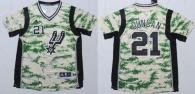 San Antonio Spurs -21 Tim Duncan Camo Pride Stitched NBA Jersey