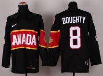 Olympic 2014 CA 8 Drew Doughty Black Stitched NHL Jersey