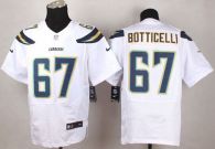 Nike San Diego Chargers #67 Cameron Botticelli White Men‘s Stitched NFL New Elite Jersey