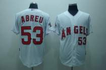 Los Angeles Angels of Anaheim -53 Bobby Abreu Stitched White Cool Base MLB Jersey