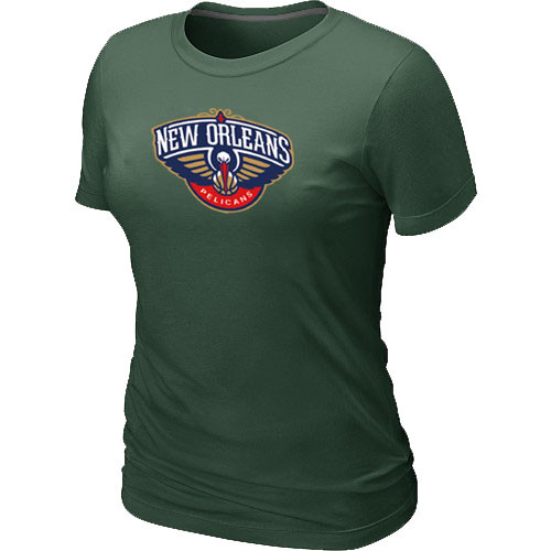 New Orleans Pelicans Big Tall Primary Logo Women T-Shirt (5)