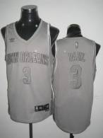 New Orleans Pelicans -3 Chris Paul Stitched Grey Anniversary Style NBA Jersey