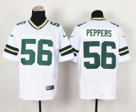 Nike Green Bay Packers #56 Julius Peppers White Men's Stitched NFL Elite Jersey