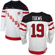 Olympic CA 19 Jonathan Toews White 100th Anniversary Stitched NHL Jersey