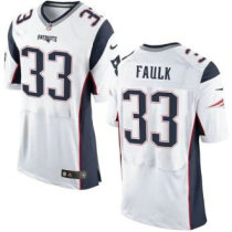Nike Patriots -33 Kevin Faulk White Stitched NFL New Elite Jersey