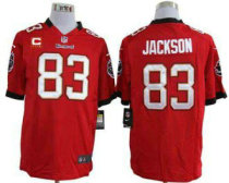 Nike Buccaneers -83 Vincent Jackson Red Team Color With C Patch Stitched NFL Game Jersey