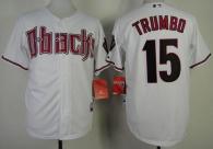 Arizona Diamondbacks #15 Mark Trumbo White Cool Base Stitched MLB Jersey