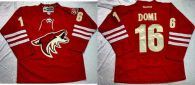 Arizona Coyotes -16 Max Domi Red Home Stitched NHL Jersey