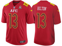 2017 PRO BOWL AFC TY HILTON RED GAME JERSEY