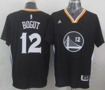 Golden State Warriors -12 Andrew Bogut Black New Alternate Stitched NBA Jersey