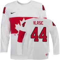 Olympic 2014 CA 44 Marc-Edouard Vlasic White Stitched NHL Jersey