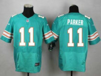Nike Miami Dolphins -11 DeVante Parker Aqua Green Alternate Stitched NFL Elite Jersey