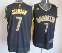 Brooklyn Nets -7 Joe Johnson Black Electricity Fashion Stitched NBA Jersey