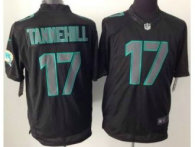 NEW Miami Dolphins -17 Ryan Tannehill Black Impact Lmited NFL Jerseys