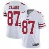 Nike 49ers -87 Dwight Clark White Stitched NFL Vapor Untouchable Limited Jersey