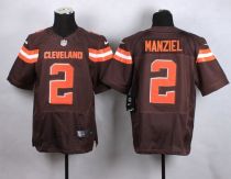 Nike Cleveland Browns -2 Johnny Manziel Brown Team Color Men's Stitched NFL New Elite Jersey