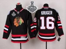Chicago Blackhawks -16 Marcus Kruger Black 2014 Stadium Series 2015 Stanley Cup Stitched NHL Jersey