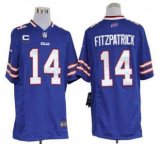 Nike Bills -14 Ryan Fitzpatrick Royal Blue Team Color With C Patch Stitched NFL Game Jersey