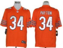 Nike Bears -34 Walter Payton Orange Alternate Stitched NFL Game Jersey