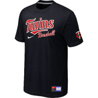 Minnesota Twins Black Nike Short Sleeve Practice T-Shirt