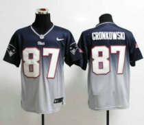 NEW New England Patriots 87 Rob Gronkowski Blue White Drift Fashion II Elite NFL Jerseys