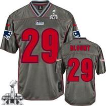 Nike New England Patriots -29 LeGarrette Blount Grey Super Bowl XLIX Mens Stitched NFL Elite Vapor J